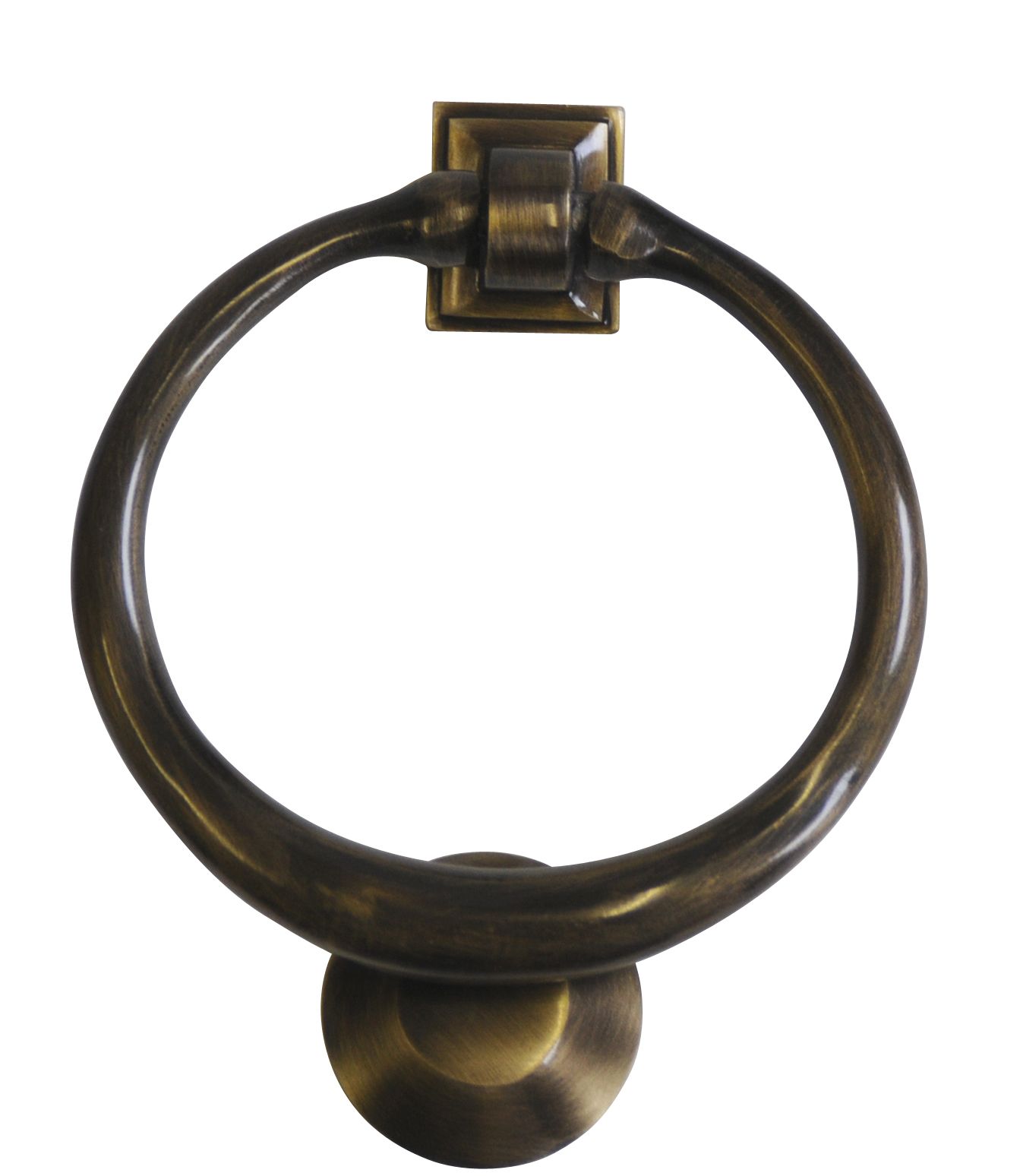 The House Nameplate Company Black Brass effect Metal Classic Door knocker