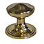 The House Nameplate Company Brass Round External Door knob (Dia)80mm