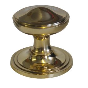 The House Nameplate Company Brass Round External Door knob (Dia)80mm