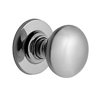 The House Nameplate Company Chrome-plated Brass Round External Door knob (Dia)70mm