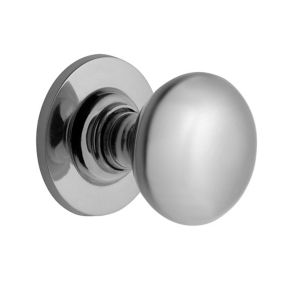 The House Nameplate Company Chrome-plated Brass Round External Door knob (Dia)70mm