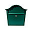 The House Nameplate Company Gloss Green Steel Lockable Post box, (H)340mm (W)330mm