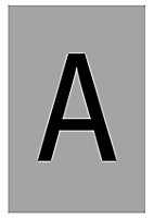 The House Nameplate Company Silver effect uPVC Self-adhesive House letter A, (H)60mm (W)40mm