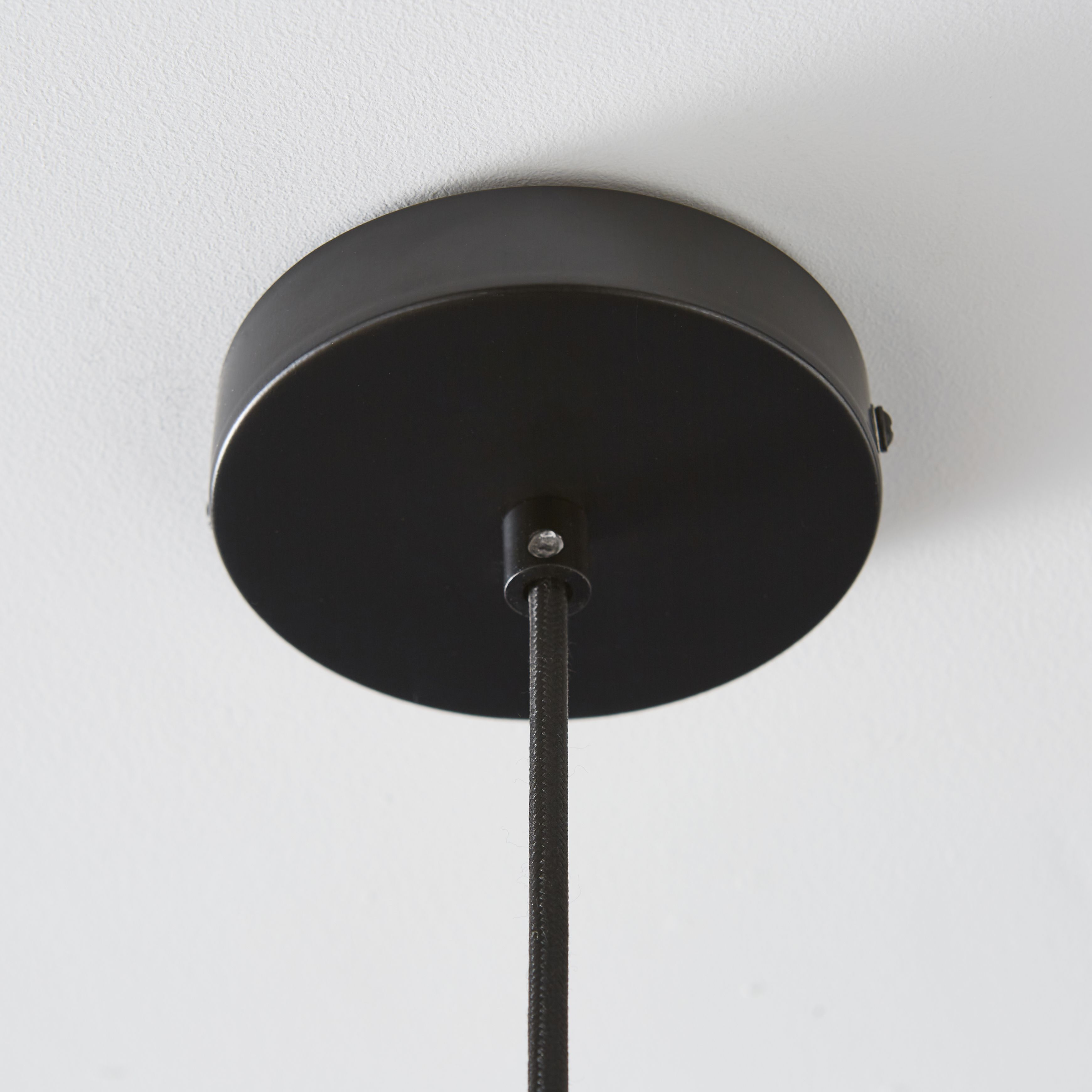 The Lighting Edit Dina pendant Matt Black Copper effect LED Pendant ceiling light, (Dia)320mm