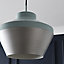 The Lighting Edit Dina pendant Matt Mint & pewter LED Pendant ceiling light, (Dia)320mm
