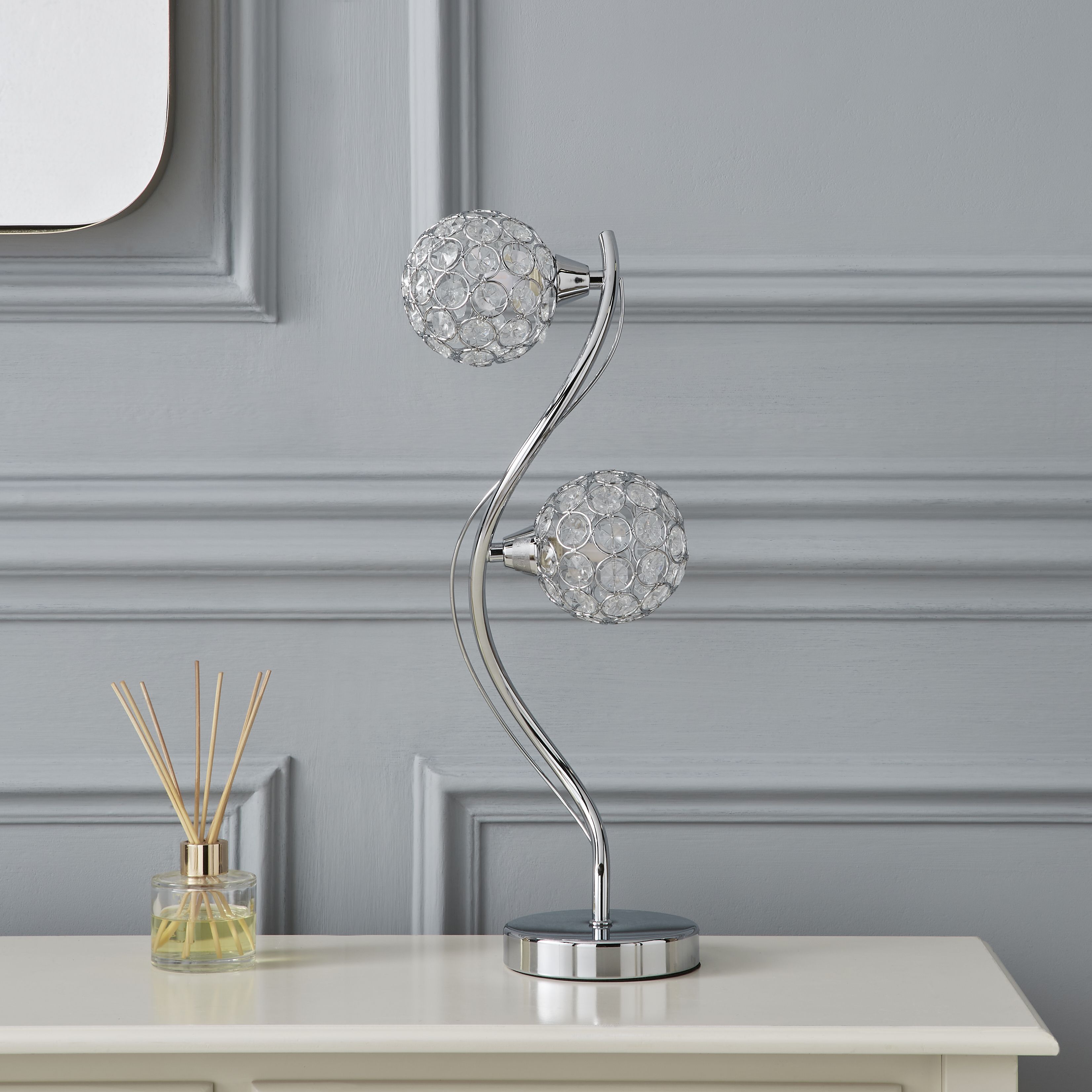 Dunelm crystal deals lamp