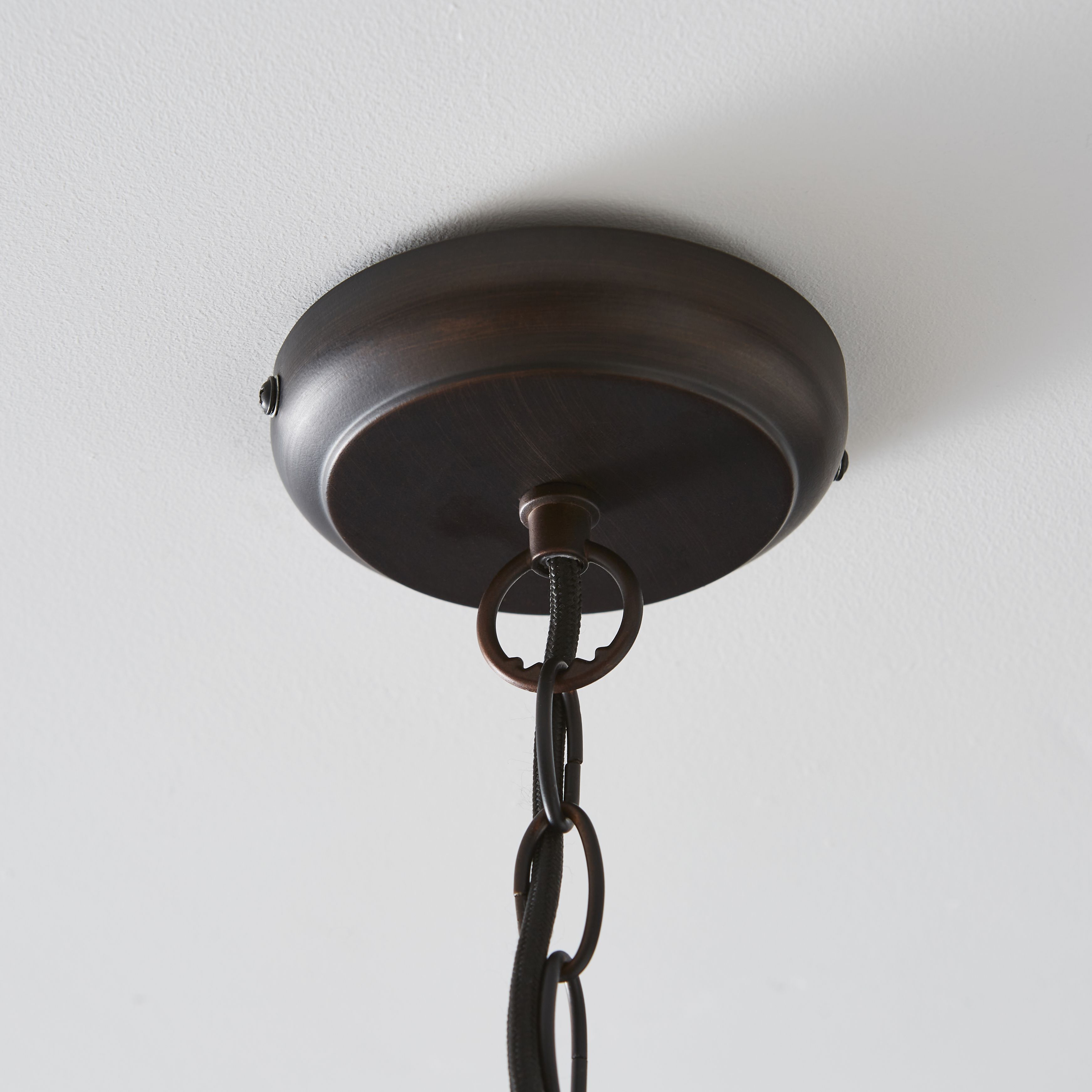 The Lighting Edit Kien Crystal Matt bronze effect LED Pendant ceiling light, (Dia)335mm
