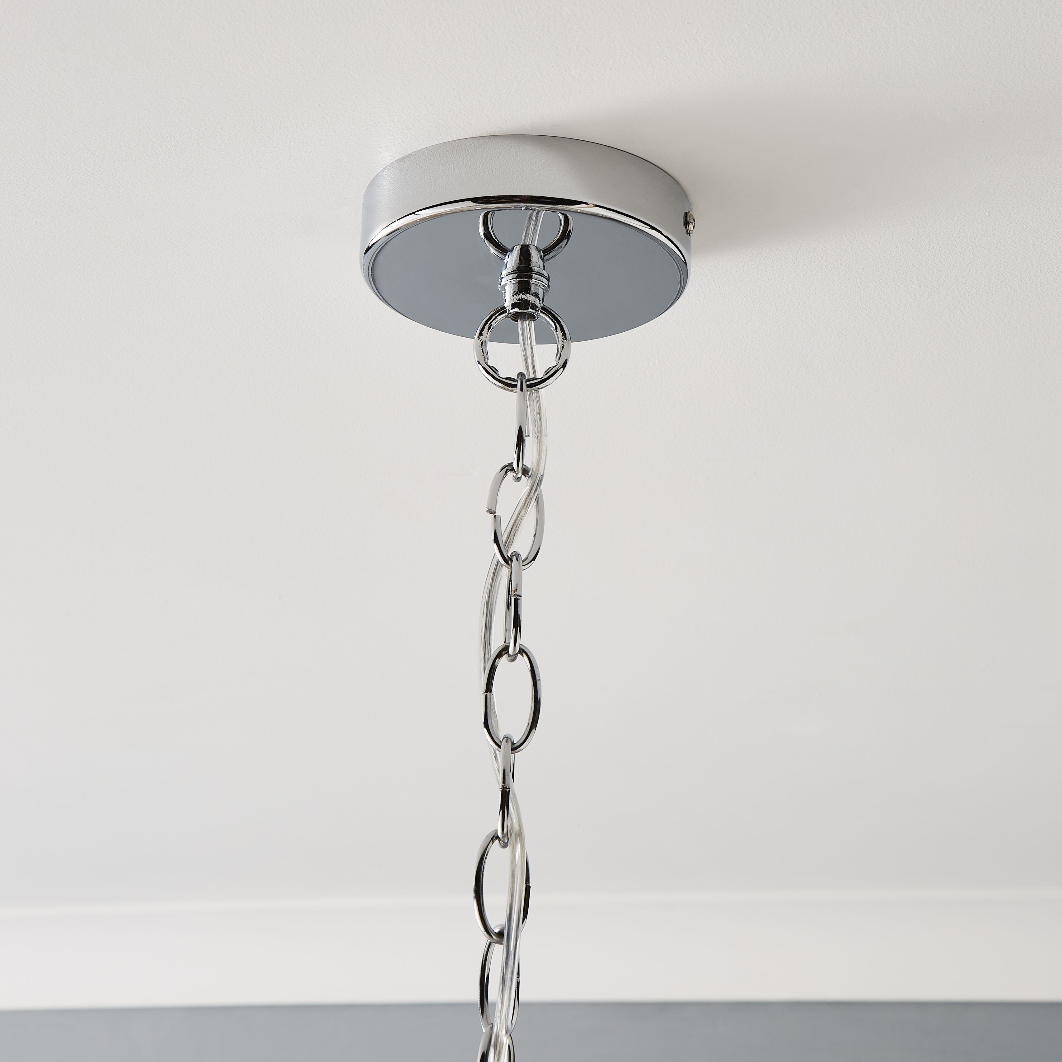 The Lighting Edit Lulu Crystal Glass & metal Chrome effect 5 Lamp LED Ceiling light