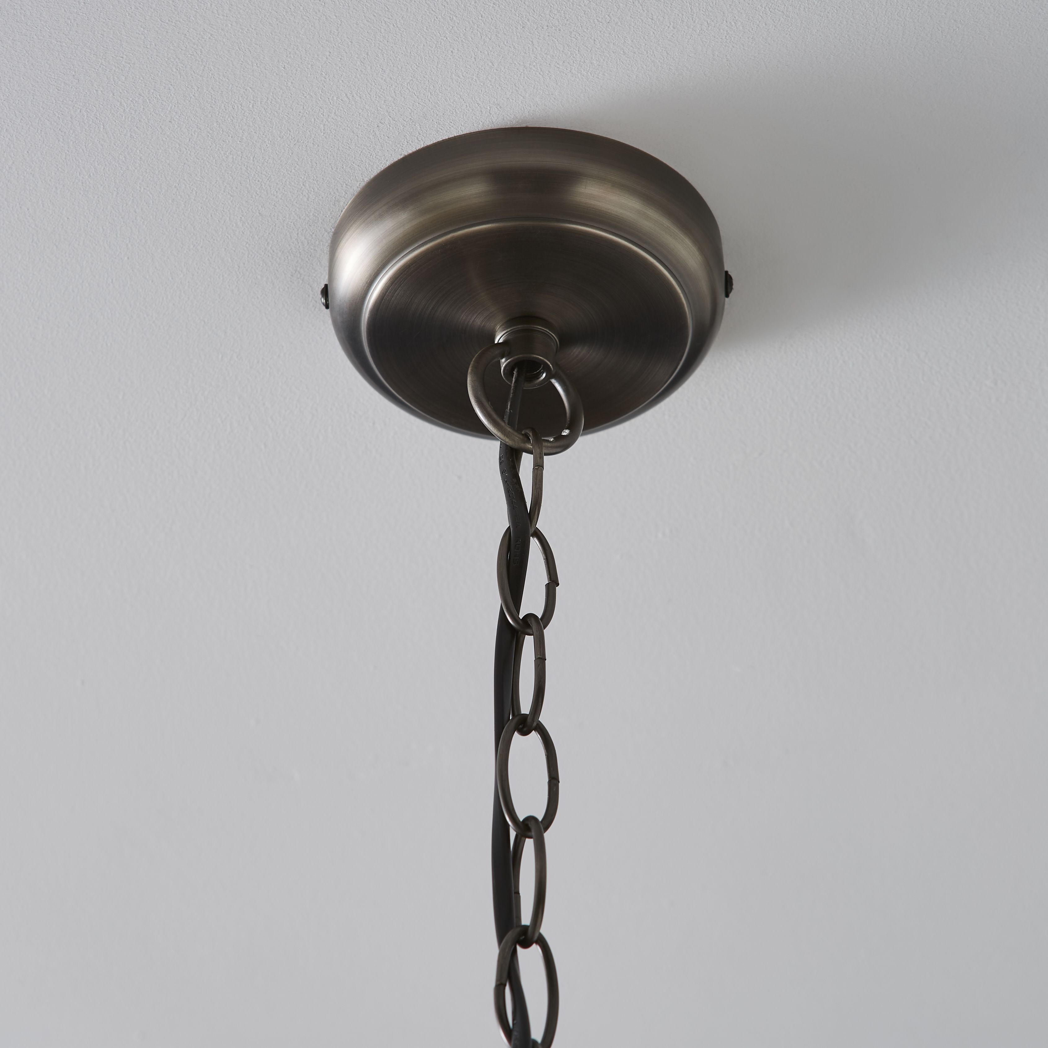 The Lighting Edit Mia Matt Pewter effect 9 Lamp LED Pendant ceiling light, (Dia)700mm
