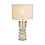 The Lighting Edit Mimi Ribbed Clear Table lamp