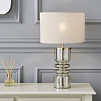 The Lighting Edit Mimi Ribbed Clear Table lamp