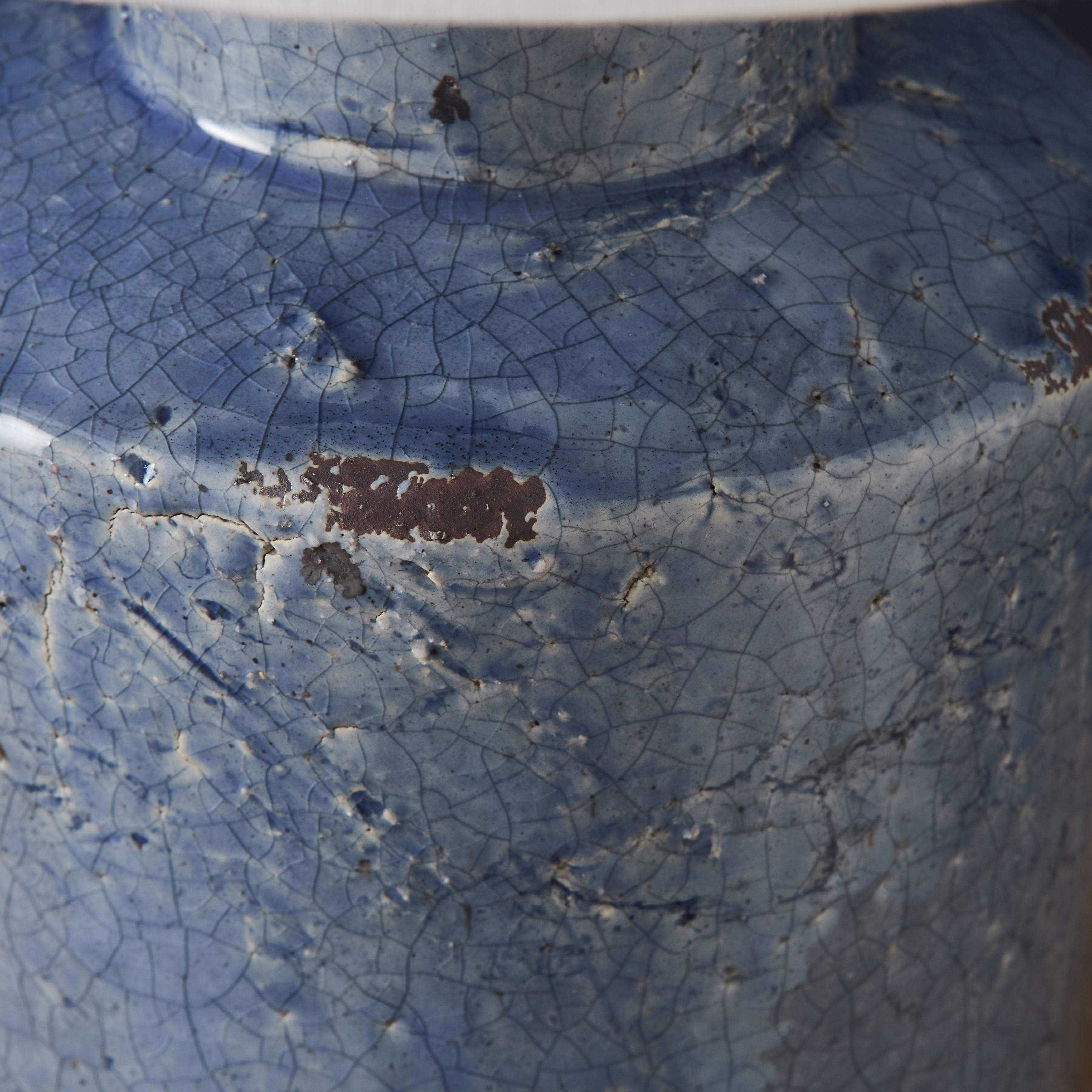 The Lighting Edit Musa Blue Cylinder Table lamp