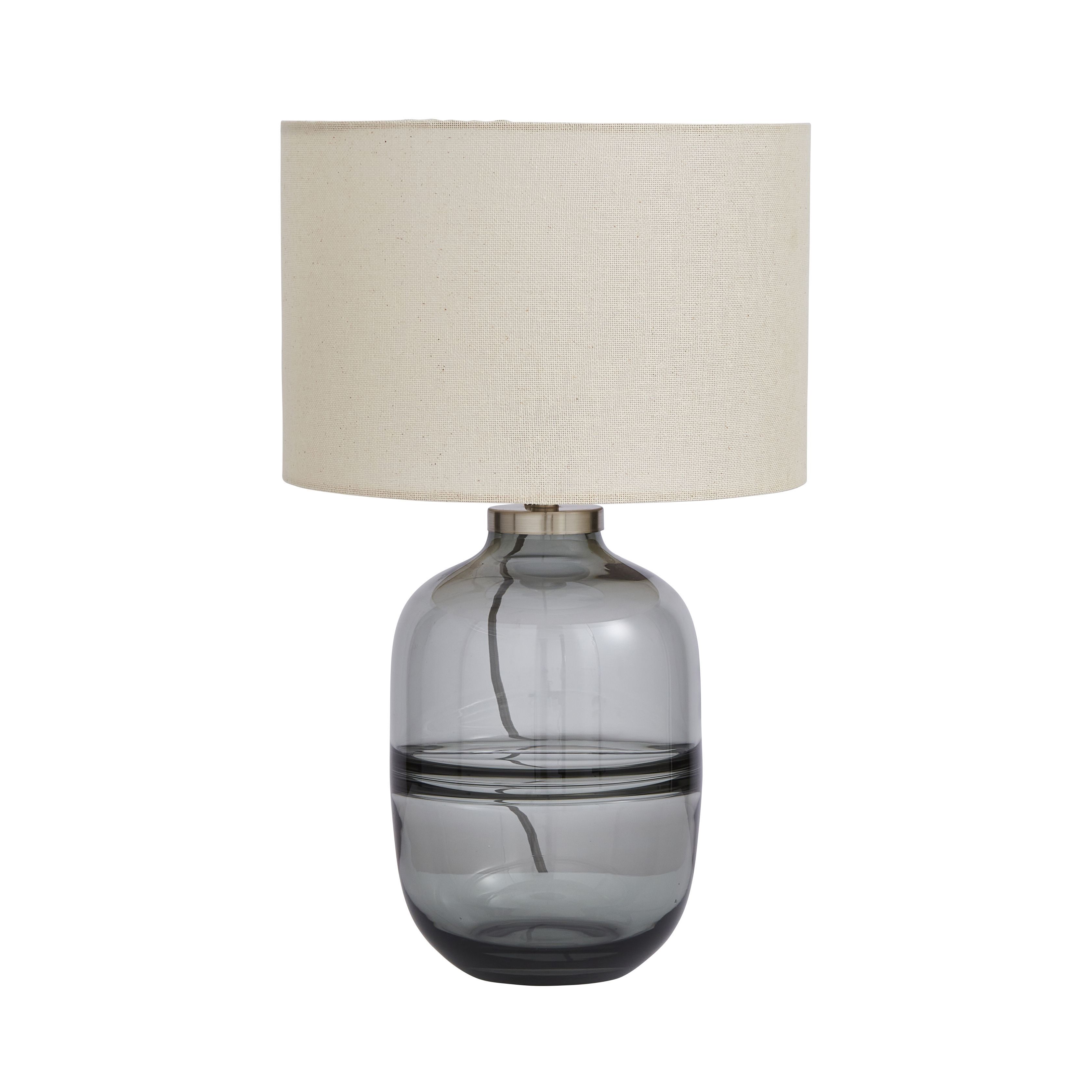The Lighting Edit Piazza Brown Cylinder Table lamp