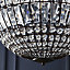 The Lighting Edit Tolli Crystal Matt bronze effect LED Pendant ceiling light, (Dia)440mm