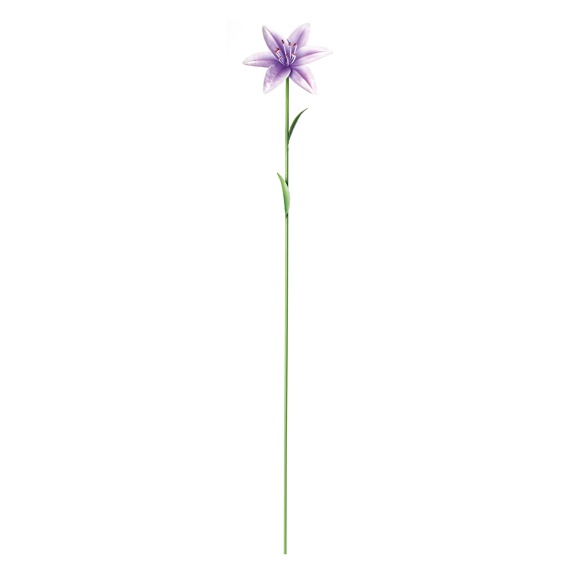 The Outdoor Living Company Lilac Lily Metal Garden stake (L)0.64m (W)10mm
