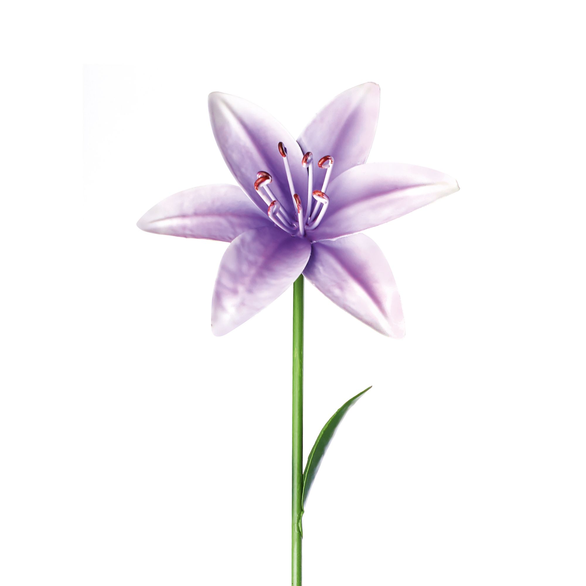 The Outdoor Living Company Lilac Lily Metal Garden stake (L)0.64m (W)10mm