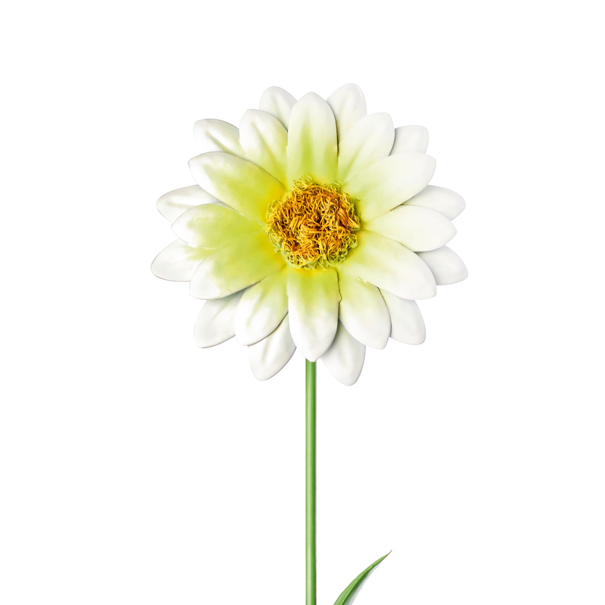 The Outdoor Living Company Pink/White Gerbera Metal Garden stake (L)0.64m (W)10mm