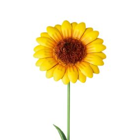 The Outdoor Living Company Yellow Sunflower Garden stake (L)0.64m (W)10mm