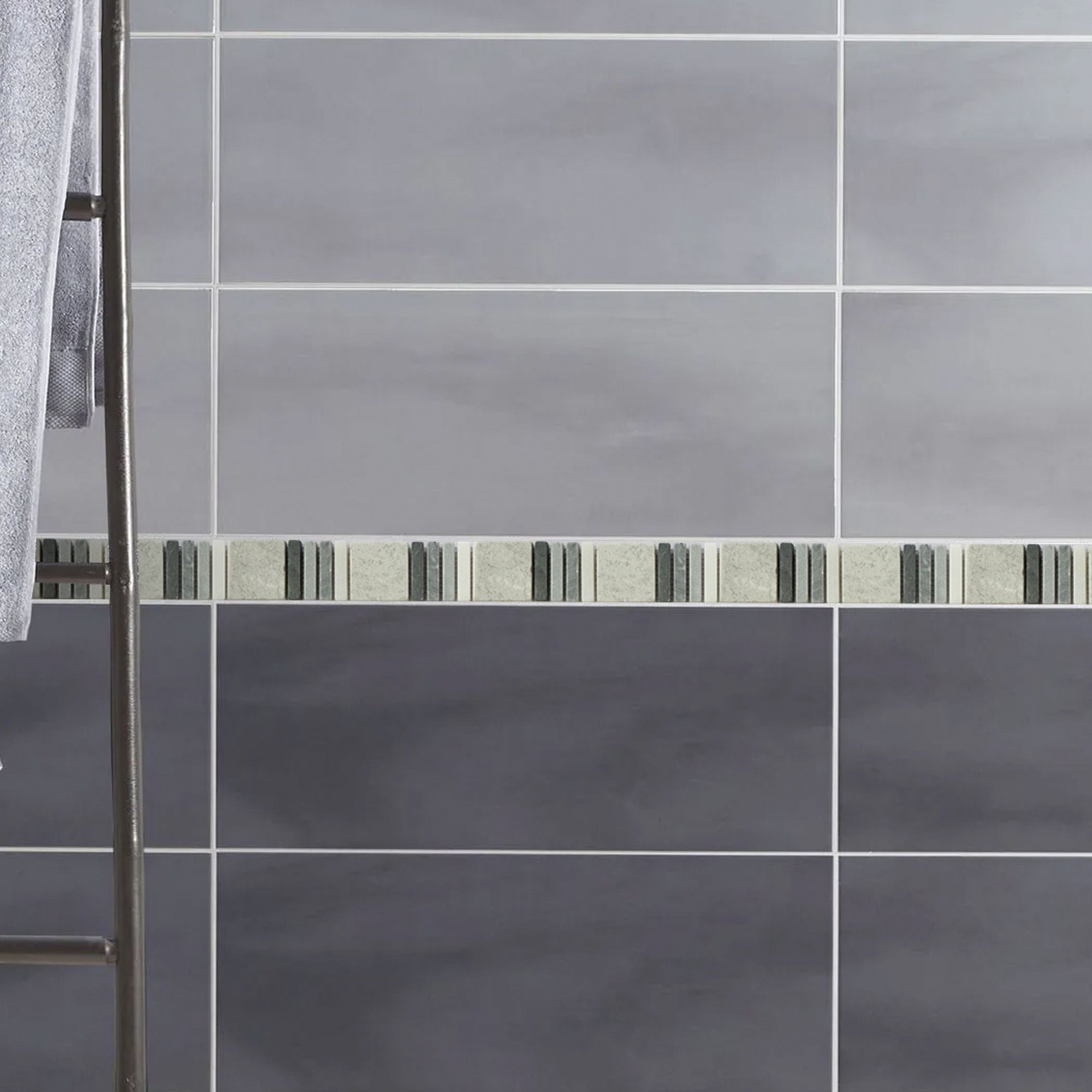 Thebes Beige Flat Marble effect Natural stone Border tile - 4
