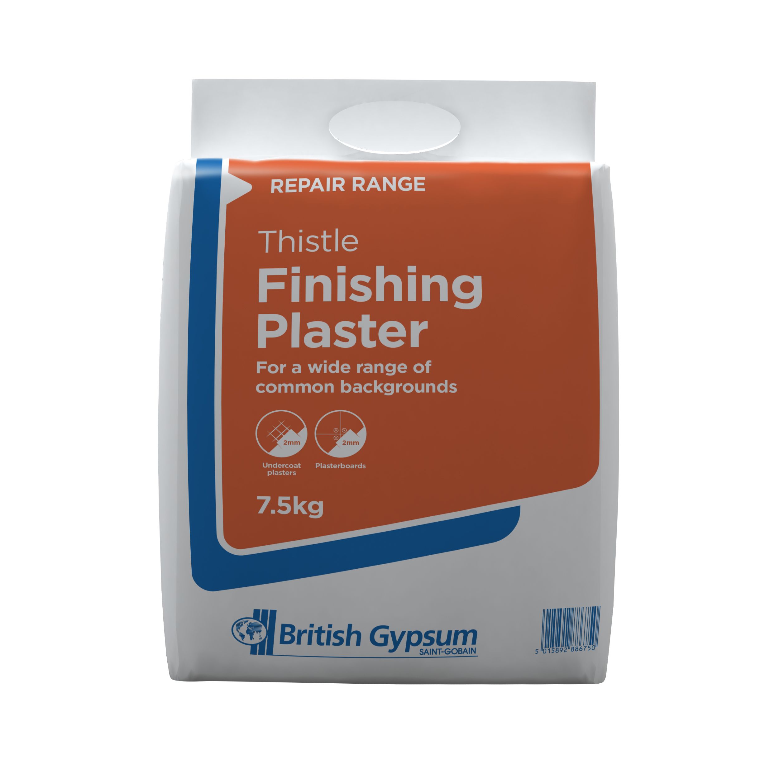 Thistle Finishing plaster, 7.5kg Bag