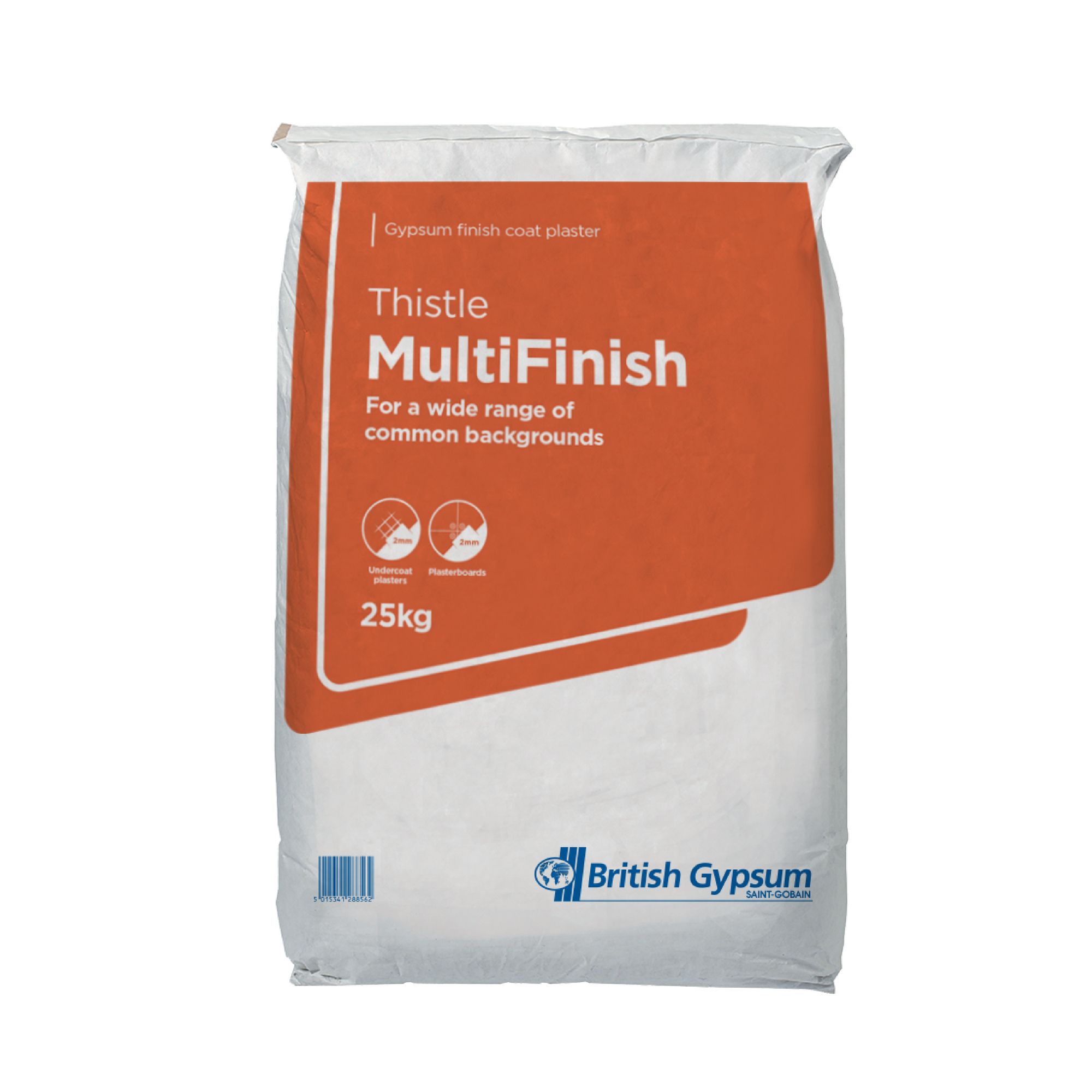 Thistle MultiFinish Plaster, 25kg, 25L Bag