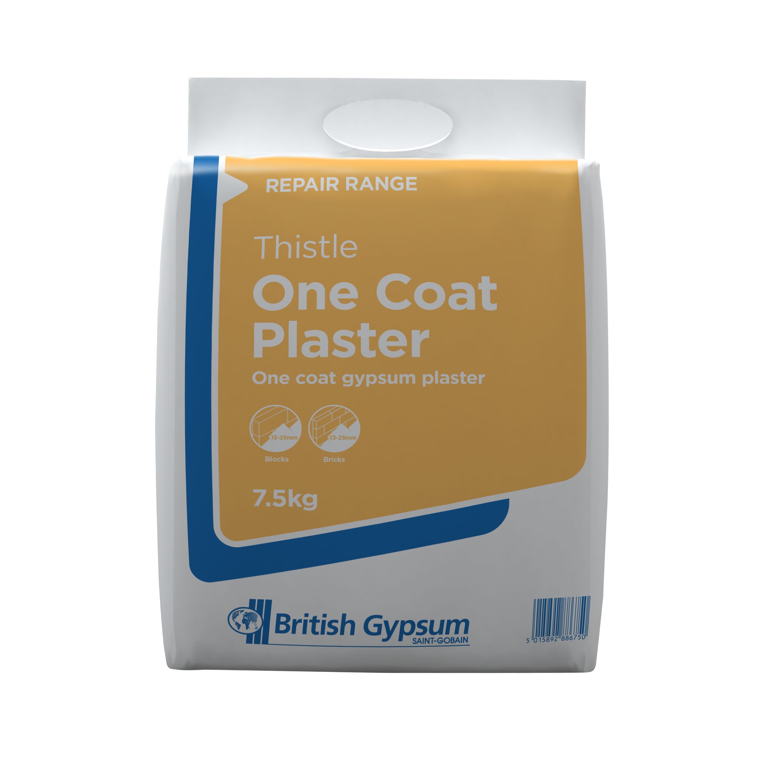 Thistle OneCoat Plaster, 7.5kg Bag