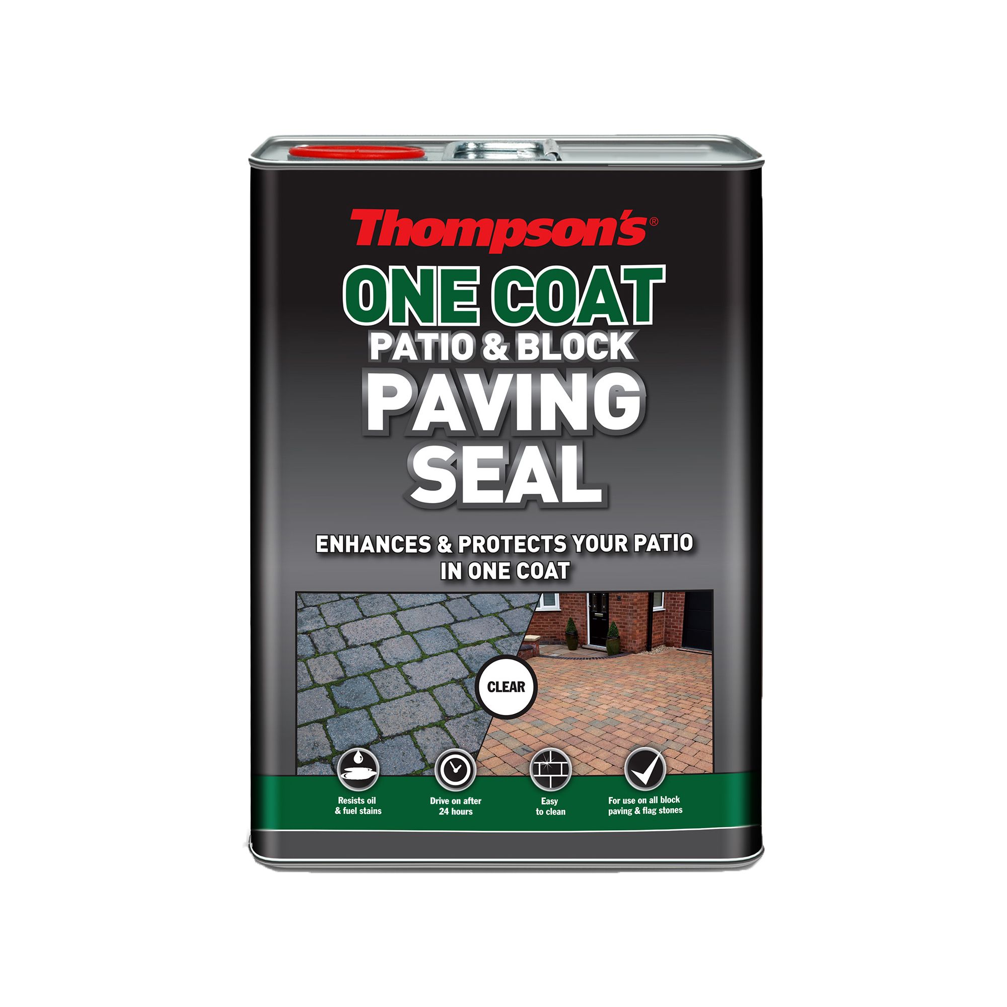 Thompsons One Coat Patio & Block Paving Acrylic-based Clear Multi-purpose Sealant, 5L