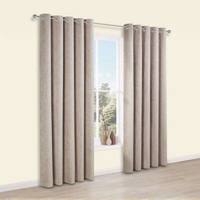 Thornbury Shrewmouse Lined Eyelet Curtains (W)167cm (L)183cm, Pair ...