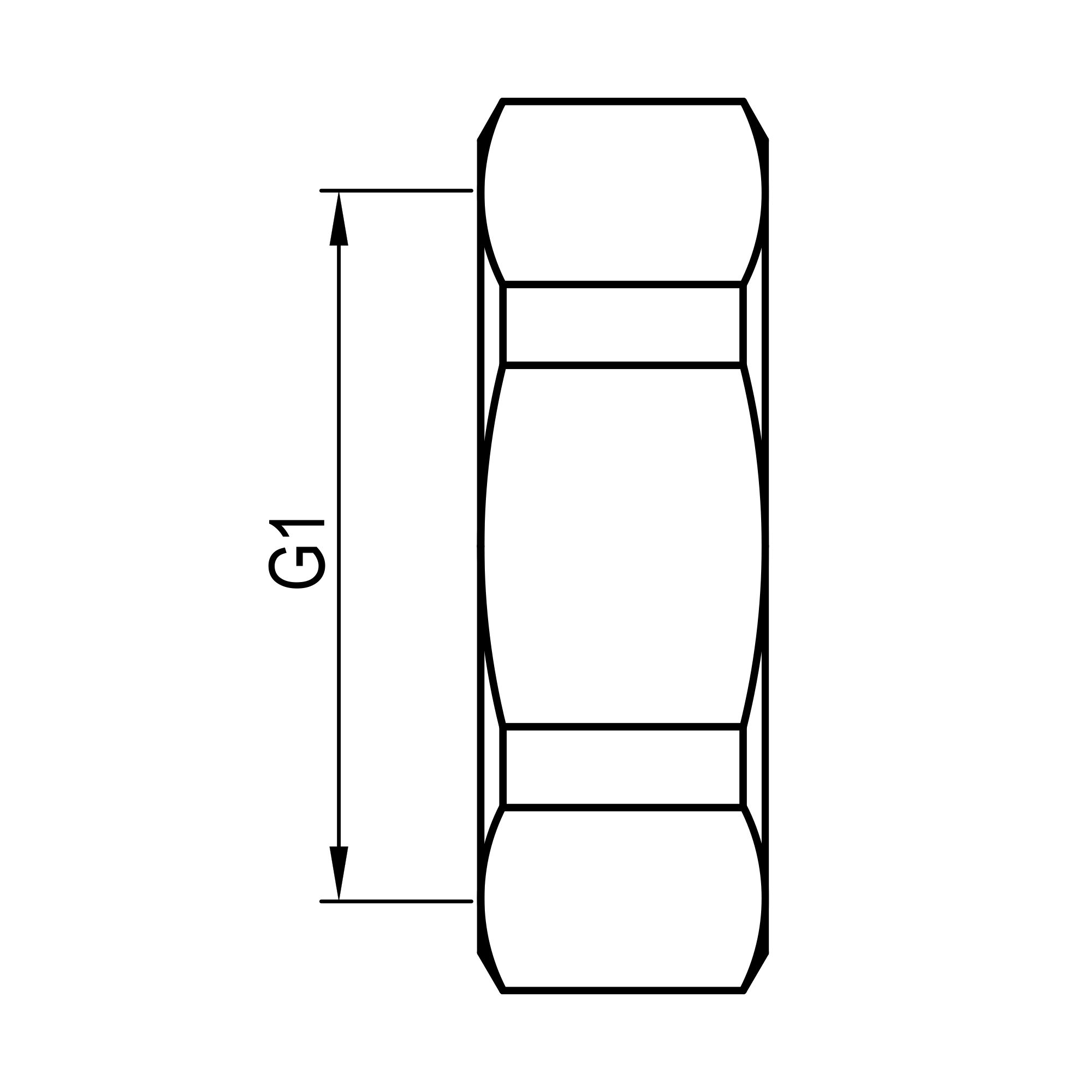 Thread fitting Brass Round Threaded Blanking cap 1"
