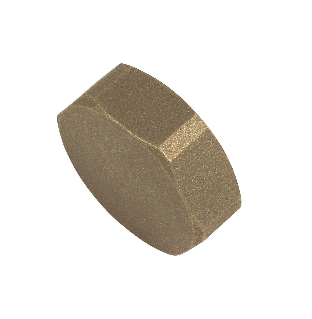 Thread fitting Brass Round Threaded Blanking cap 1