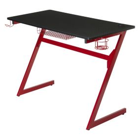 Thunya Matt red & black Gaming desk