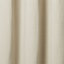 Tiga Beige Plain Unlined Eyelet Curtain (W)117cm (L)137cm, Single