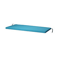 Tiga Biscay blue Plain Bench cushion