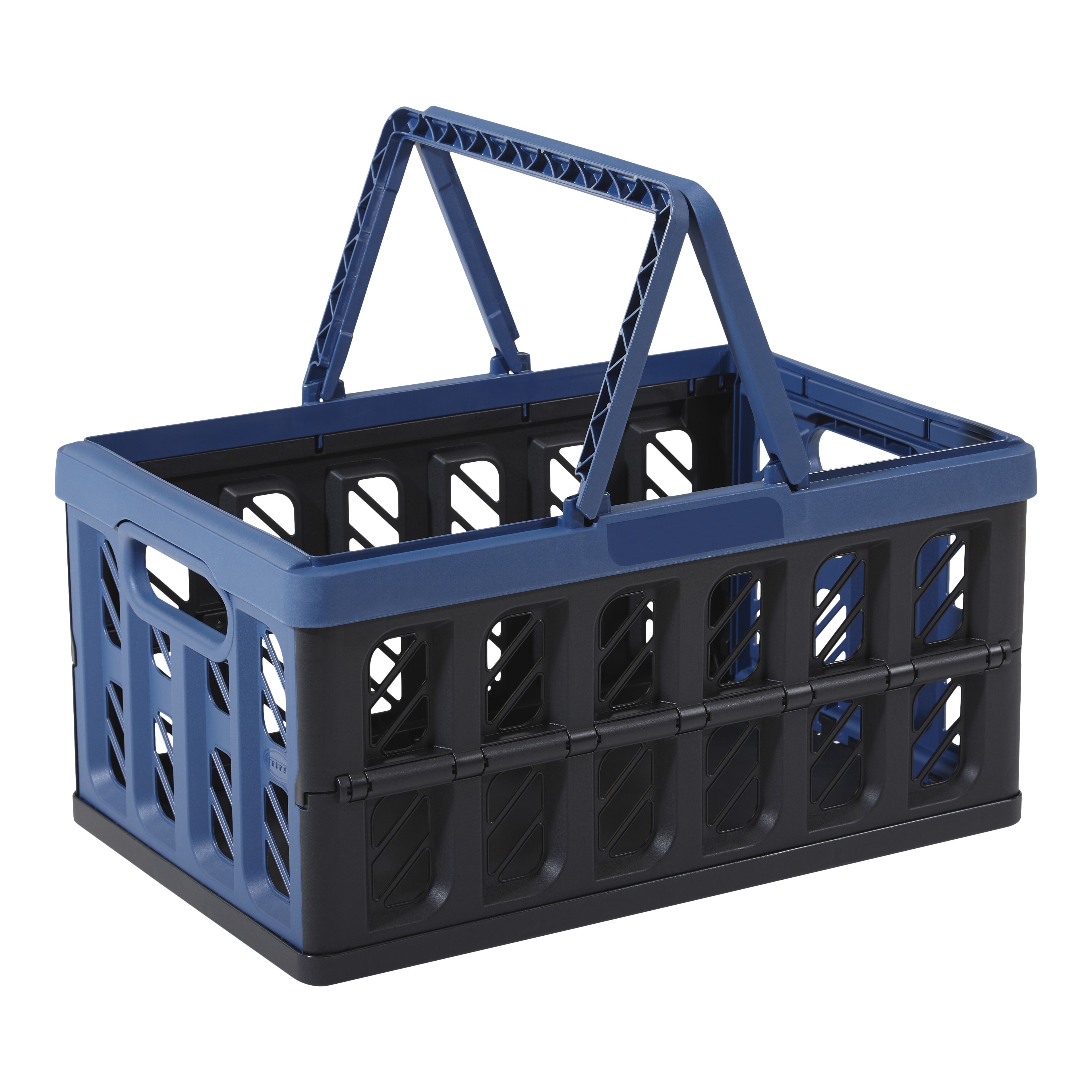 Tilian Blue 25L Plastic Stackable Foldable Storage crate