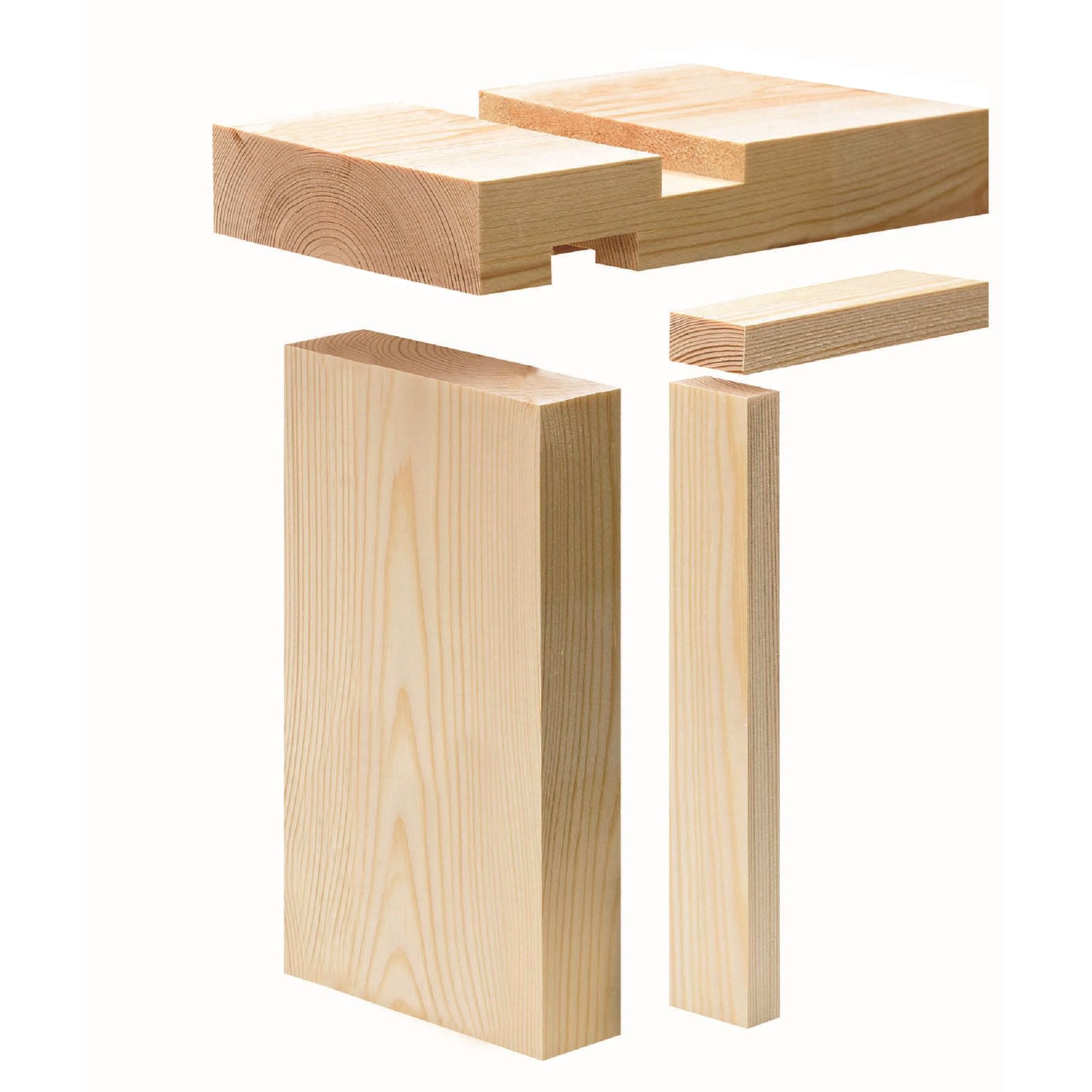 Timber Internal Door lining set (H) 201cm x (W) 12cm
