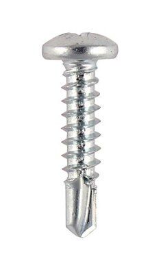 Timco Phillips Pan head Zinc-plated Carbon steel (C1018) Screw (Dia)4.2mm (L)25mm, Pack of 200