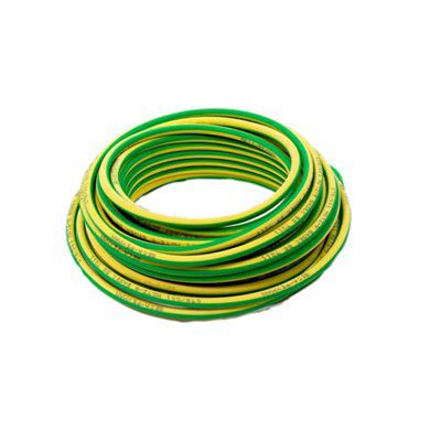 Time 10mm² Green & yellow Conduit wiring cable, 10m