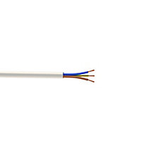 Time 2183Y White Cable 0.75mm² x 5m