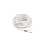 Time 2192Y White 2 core Multi-core cable 0.75mm² x 5m