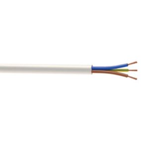 Time 3093Y White 3 core Fire cable, 2.5mm² x 10m
