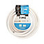 Time 3093Y White 3-core Resistant to heat Cable 2.5mm² x 5m