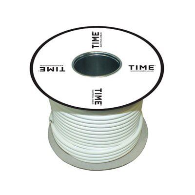 Time 3093Y White 3-core Resistant to heat Multi-core cable 2.5mm² x 25m