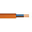 Time 3182Y Orange 2-core Cable 0.75mm² x 10m