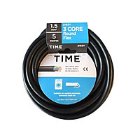 Time 3183Y Black 3 core Multi-core cable 5m