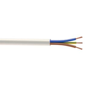 Time 3183Y White 3 core Cable 1.5mm² x 10m