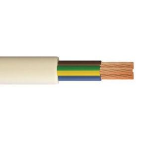 Time 3183Y White 3-core Cable 1.5mm² x 25m