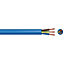 Time 3183YA Blue 3-core Cable 1.5mm² x 25m