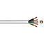 Time 3185Y White 5-core Cable 1mm² x 5m