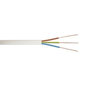 Time 6193B White 3-core Cable 1.5mm² x 100m