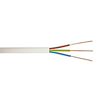 Time 6193B White 3-core Cable 1.5mm² x 5m